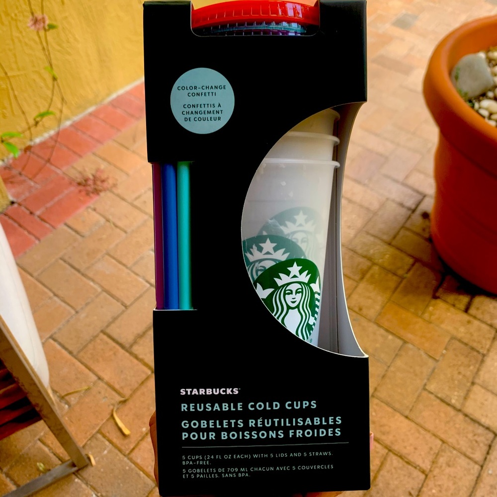 Starbucks confetti cup pack of 5!